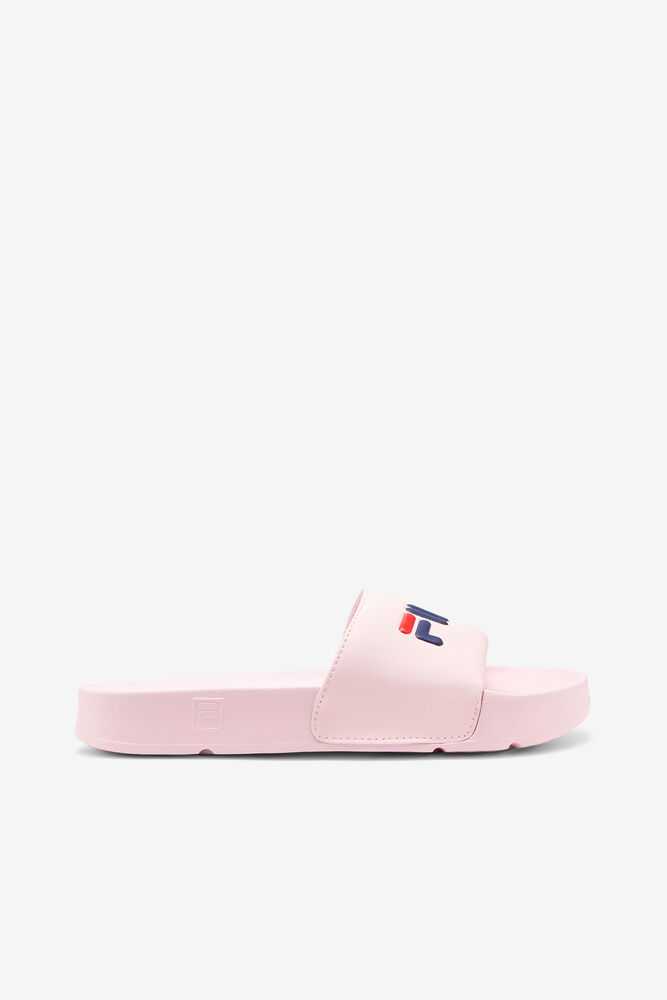 Pink Navy Red Women's FILA Drifter Flip Flops | USA-15761