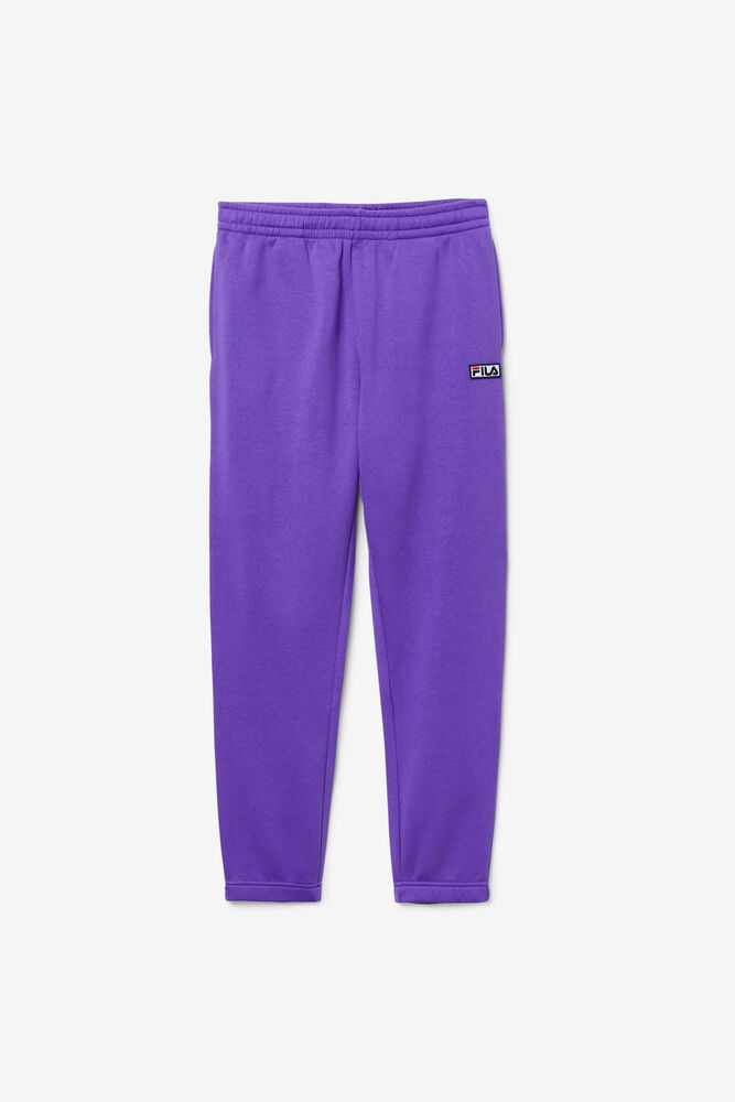 Purple Men's FILA Garin Fleece Sweatpants | USA-289064