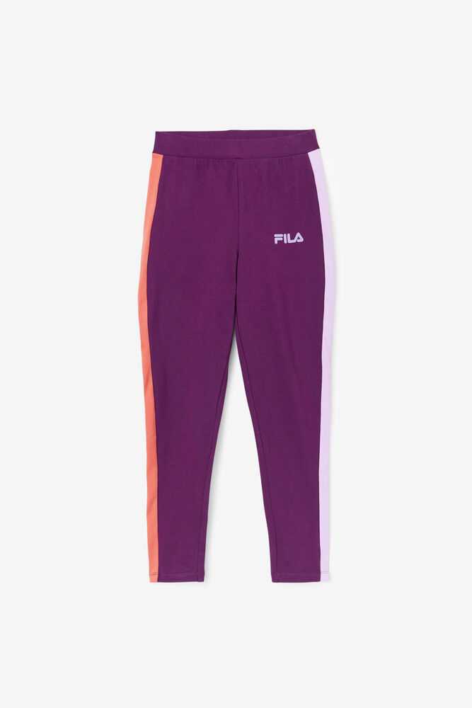 Purple Orange Women's FILA Mercy Leggings | USA-15531