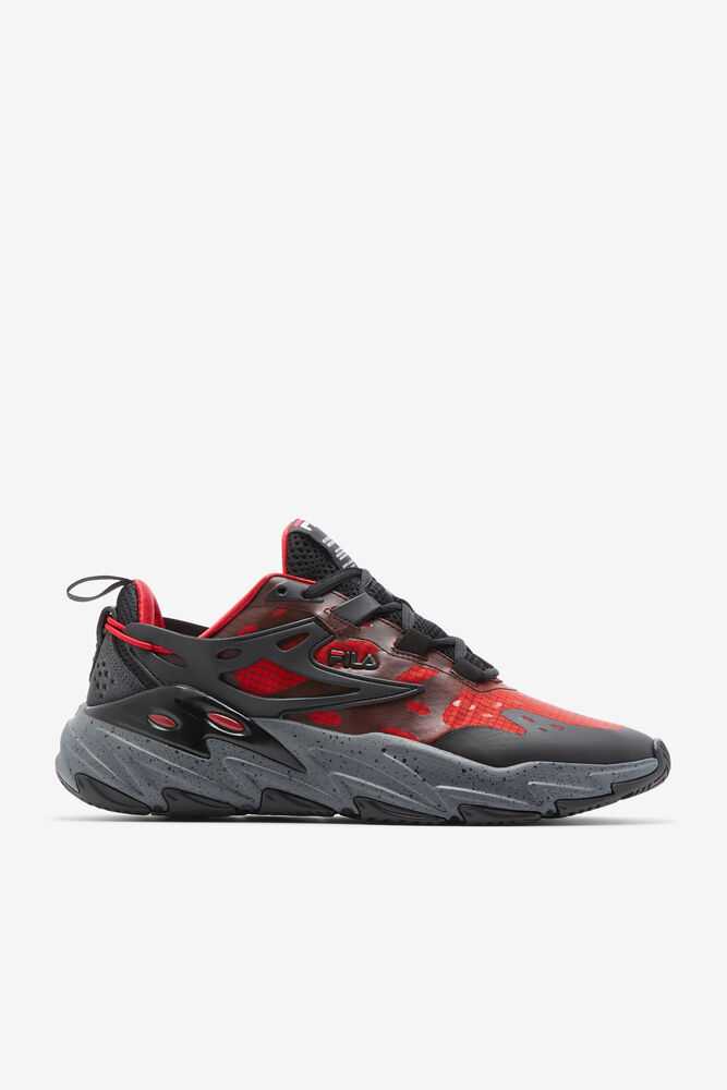 Red Black Men's FILA Ray Tracer Evo Sneakers | USA-238694