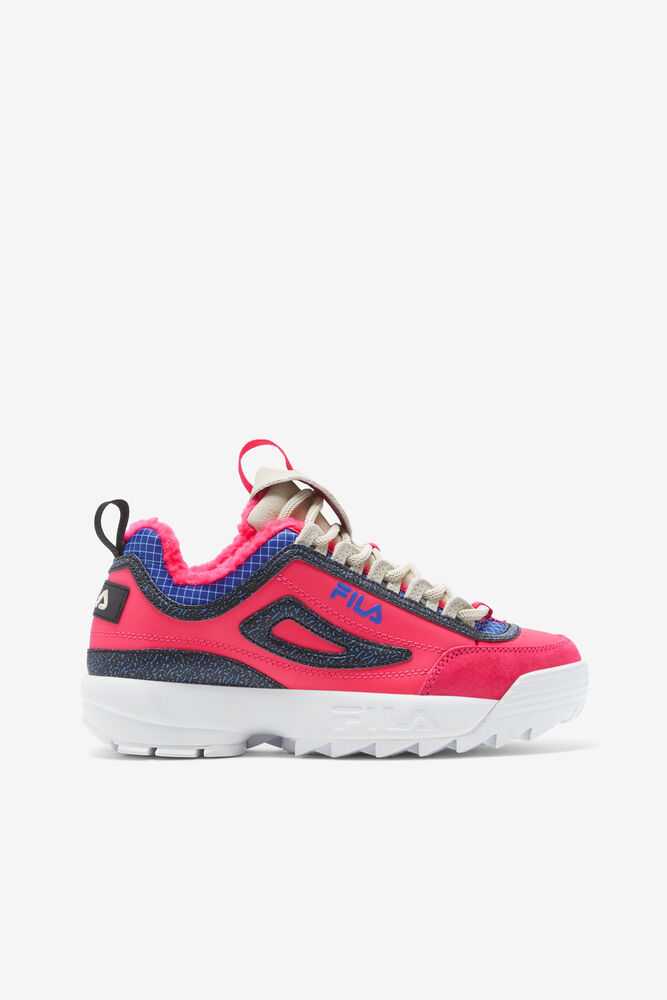 Red Black Women's FILA Disruptor 2 Sneakers | USA-15886