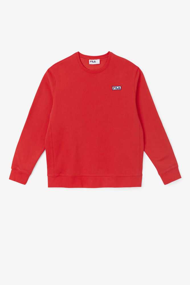 Red Men's FILA Garran Sweatshirt | USA-483501