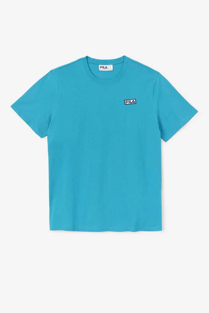 Turquoise Men's FILA Skylar T-shirts | USA-927301