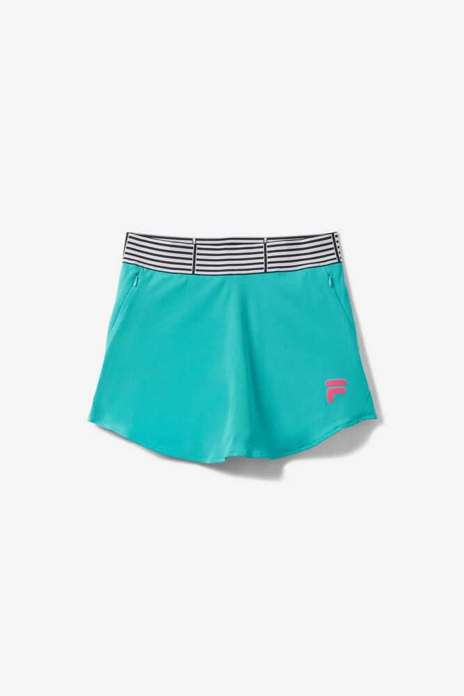 Turquoise Women's FILA Bevans Tennis Skirts | USA-15226