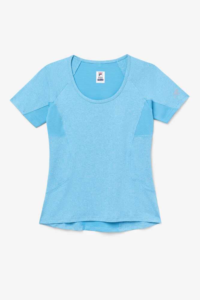 Turquoise Women's FILA Pickleball T-shirts | USA-15312