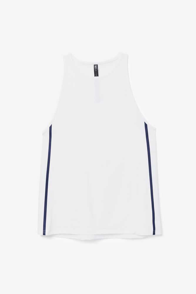 White Black Women's FILA Fi-lux Workout Tank | USA-15386