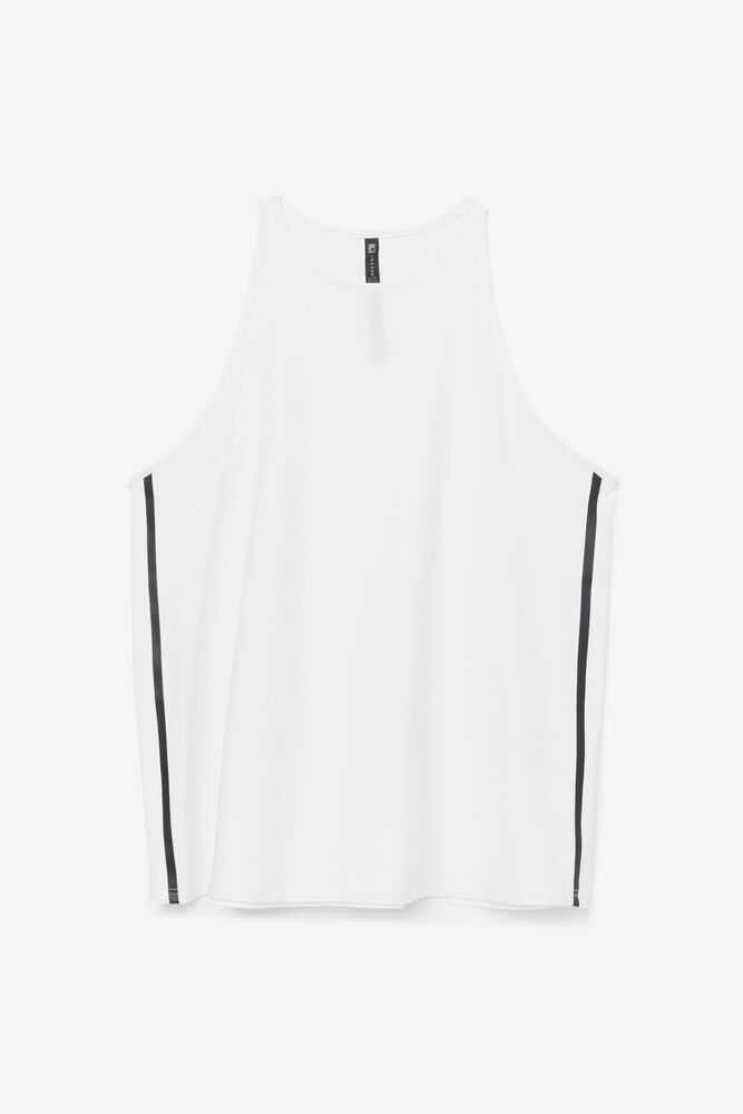 White Black Women's FILA Fi-lux Workout Tank | USA-15432