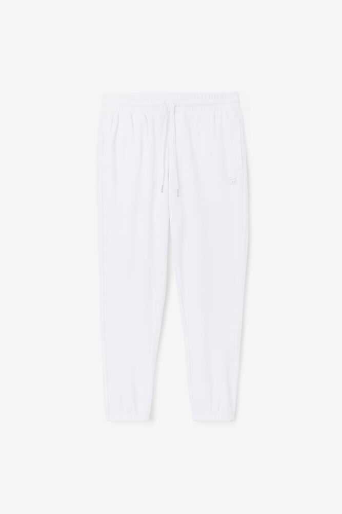 White Men's FILA Deverall Velour Pants | USA-934512