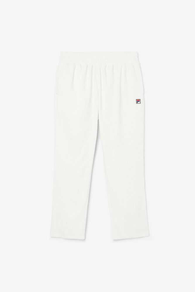 White Men's FILA O-fit Velour Pants | USA-283409