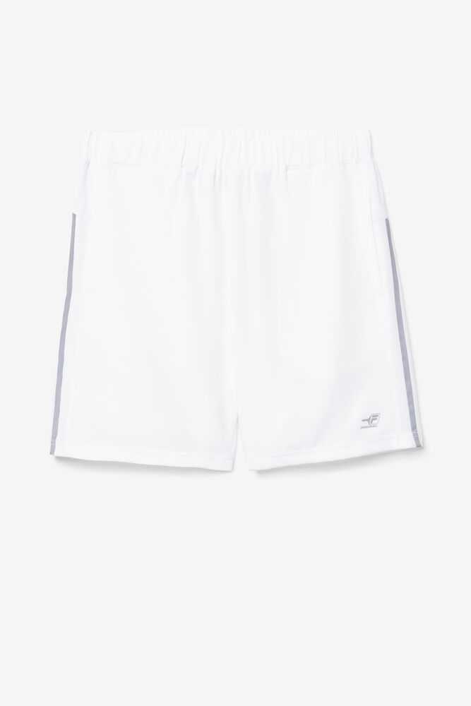 White Men's FILA Pickleball Shorts | USA-16102