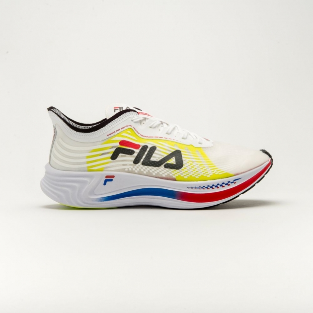 White Men's FILA Racer Carbon Running Shoes | USA-15081