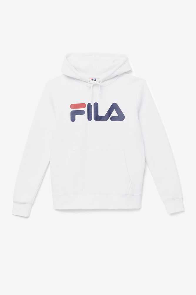 White Navy Women's FILA Lucy Hoodie | USA-15642