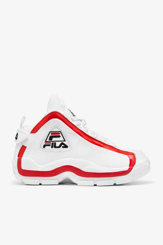 White Red Black Men's FILA Grant Hill 2 Sneakers | USA-043972