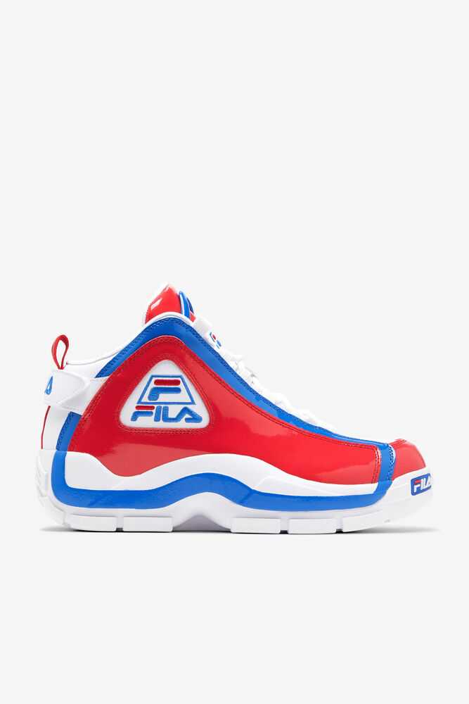 White Red Blue Men's FILA Grant Hill 2 Basketball Shoes | USA-476590