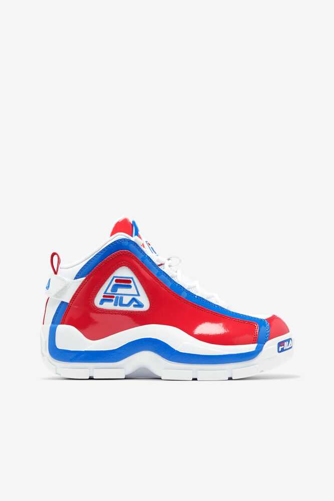 White Red Blue Women's FILA Grant Hill 2 Basketball Shoes | USA-15859