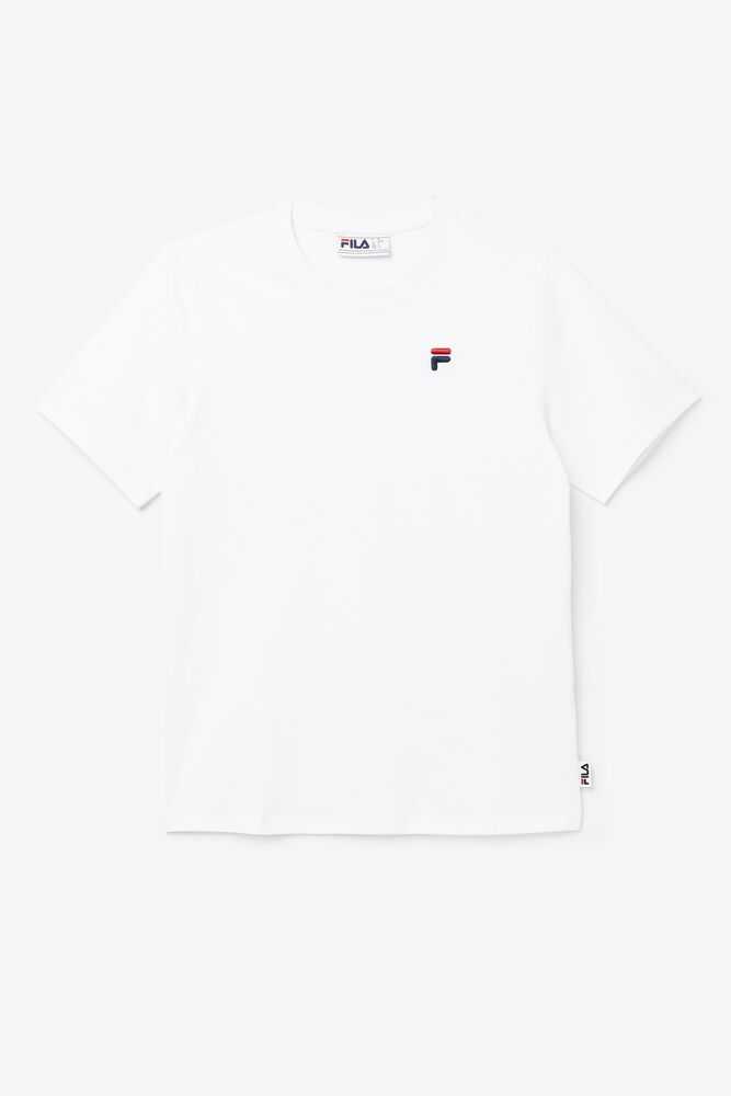 White Women's FILA Derion T-shirts | USA-15712