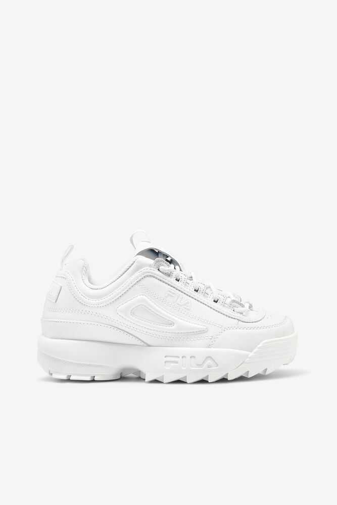 White Women's FILA Disruptor 2 Athletic Shoes | USA-15830