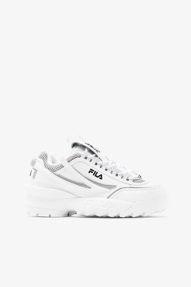 White Women's FILA Disruptor 2 Exp Sneakers | USA-15860