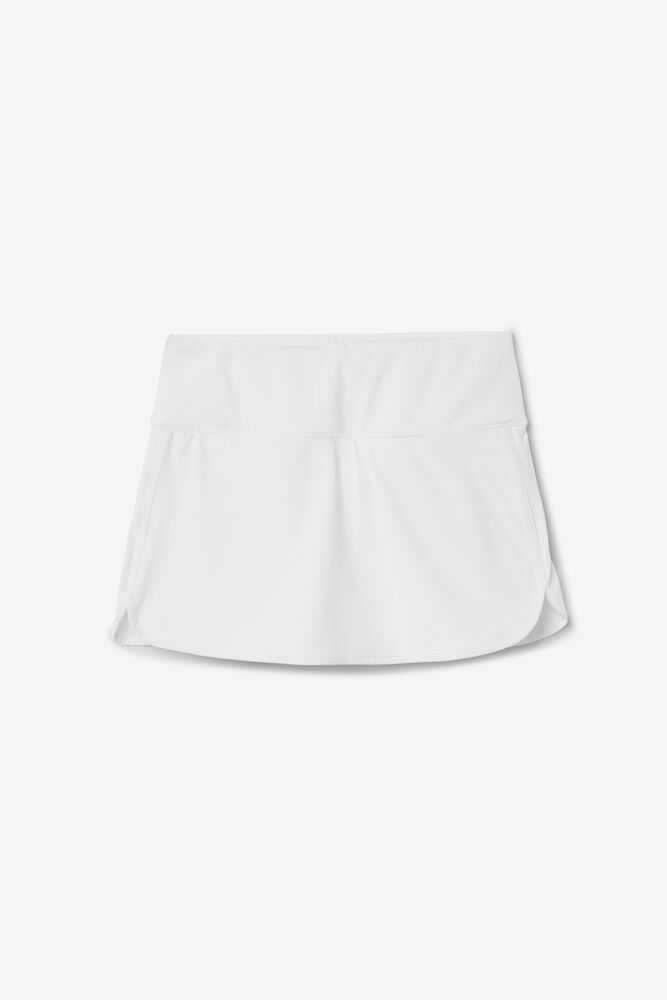 White Women's FILA Essentials Tennis Skirts | USA-15191