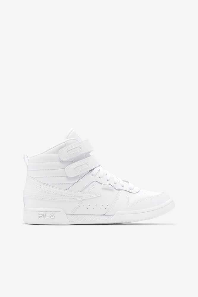 White Women's FILA F-14 Sneakers | USA-15914