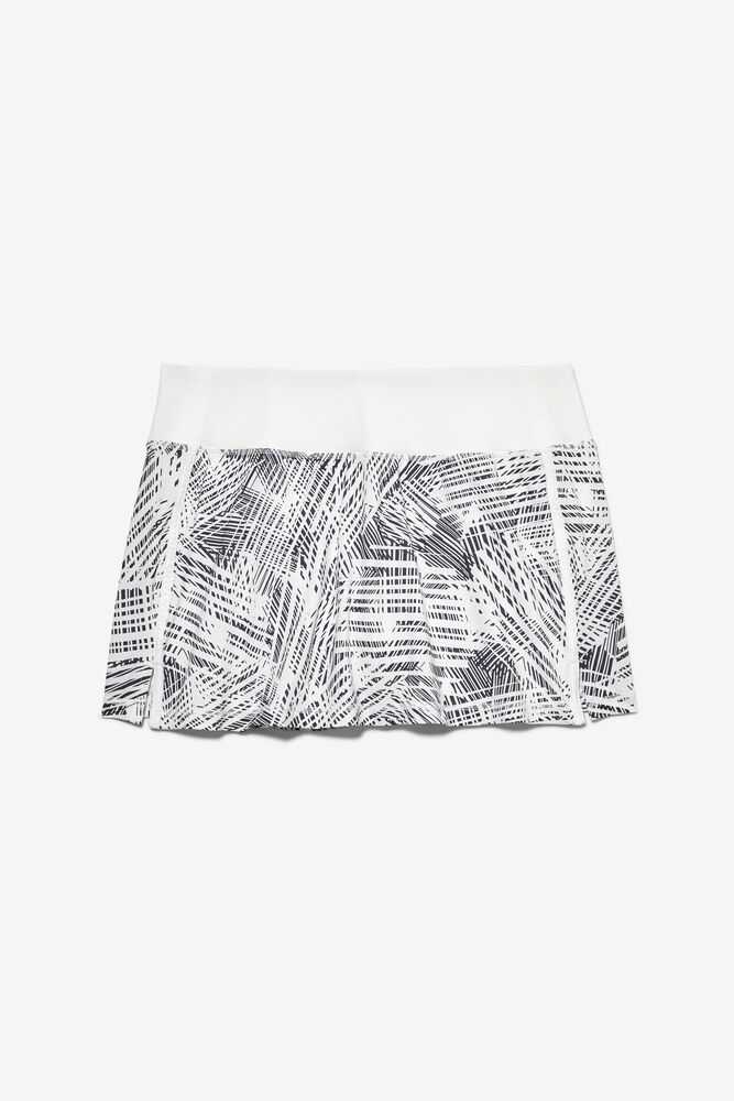 White Women's FILA Foul Line Tennis Skirts | USA-15208