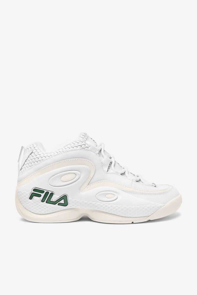 White Women's FILA Grant Hill 3 Sneakers | USA-15783