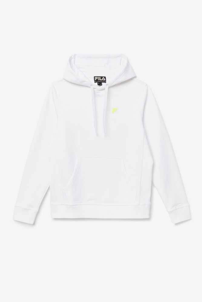 White Yellow Women's FILA Phoenix Hoodie | USA-15665