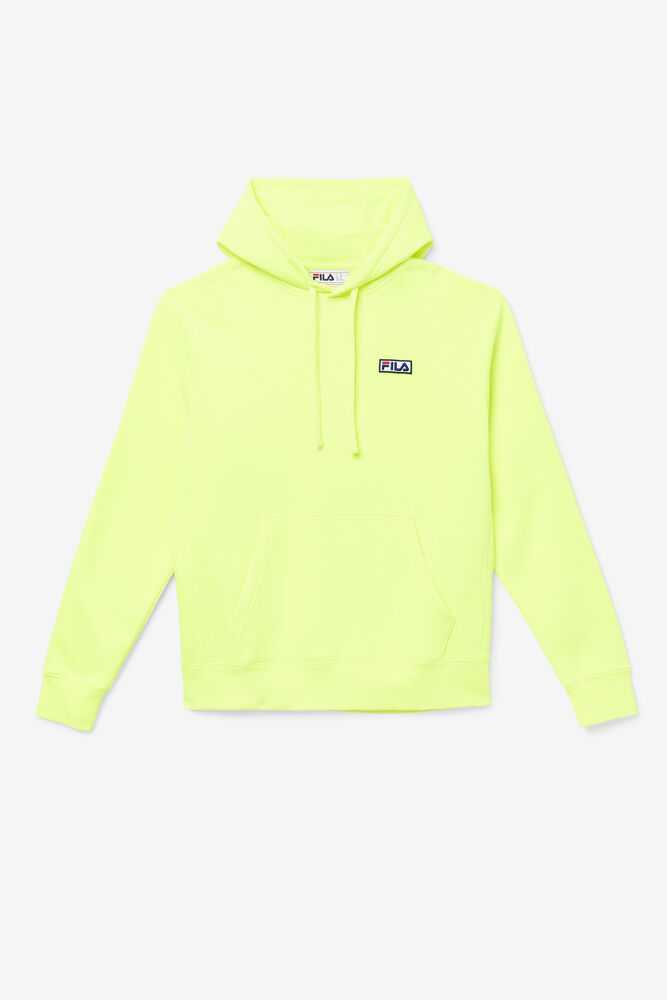 Yellow Black Men's FILA Algot Hoodie | USA-16176