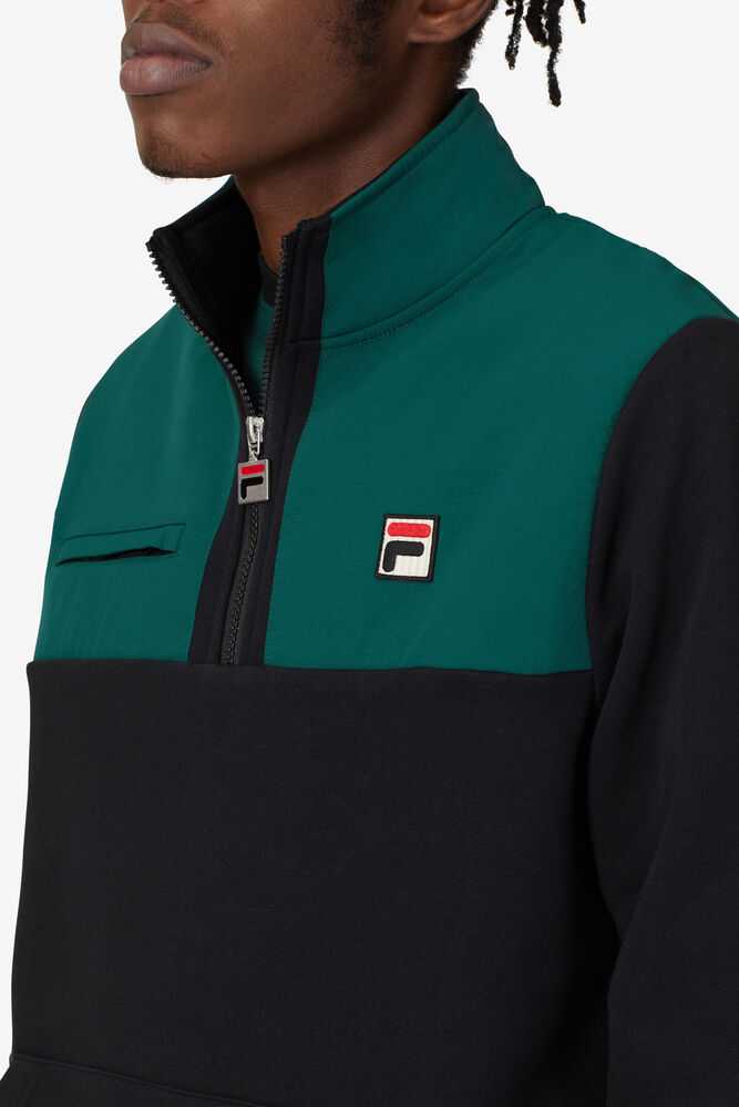 Black Gold Men's FILA Francisco Fleece Jackets | USA-961872