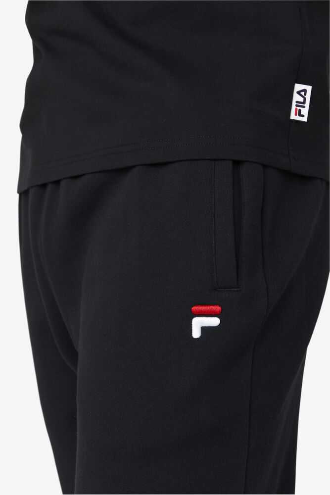 Black Men's FILA Chardon Fleece Joggers | USA-307981