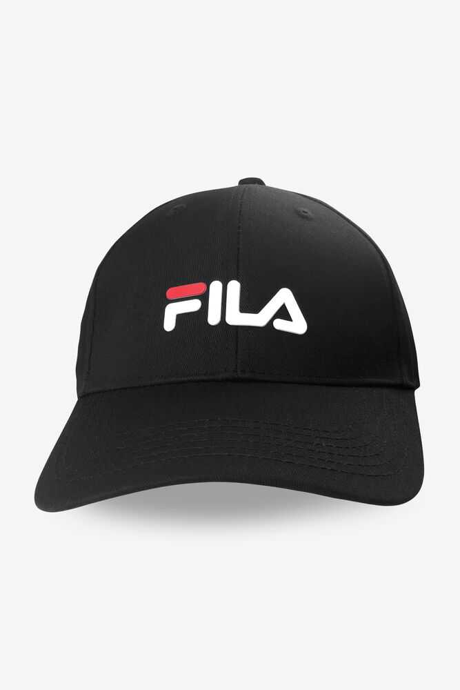 Black Men\'s FILA Dad Hats | USA-16143