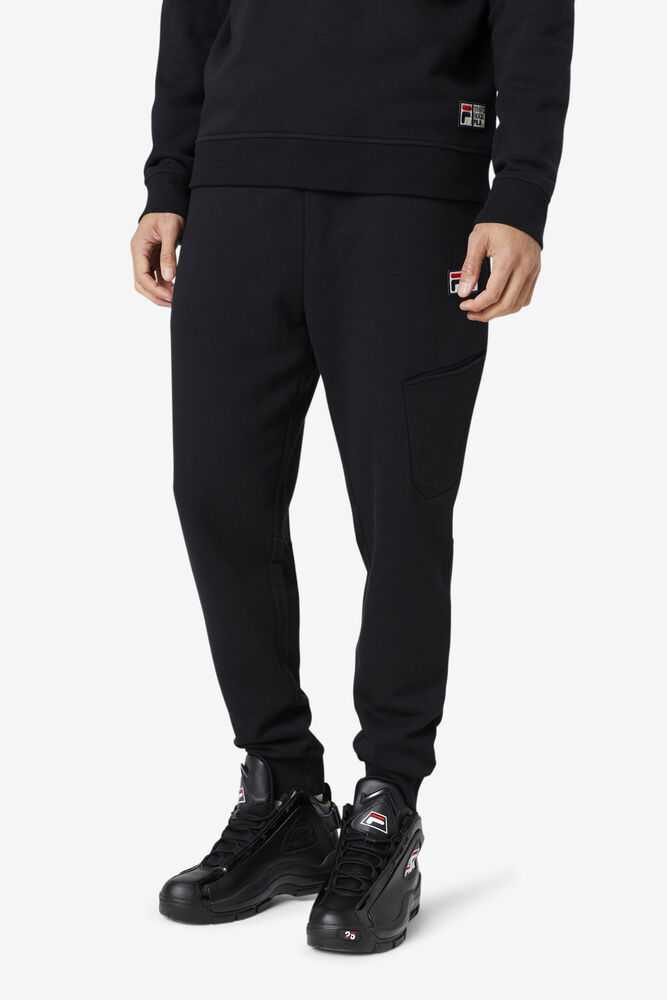 Black Men's FILA Danube Joggers | USA-645302