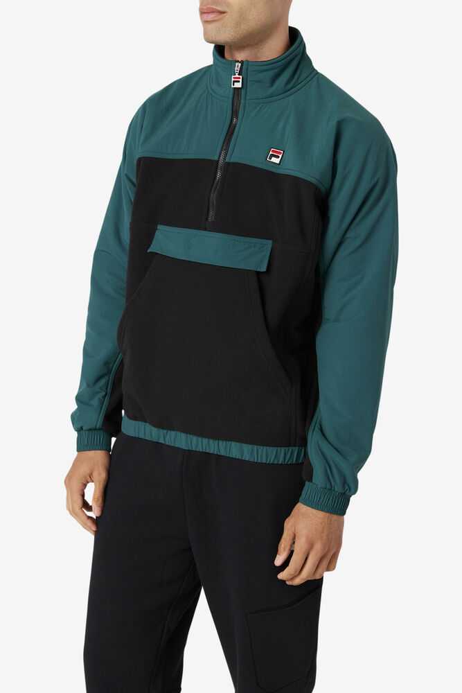 Black Men's FILA Erick Pullover | USA-476189