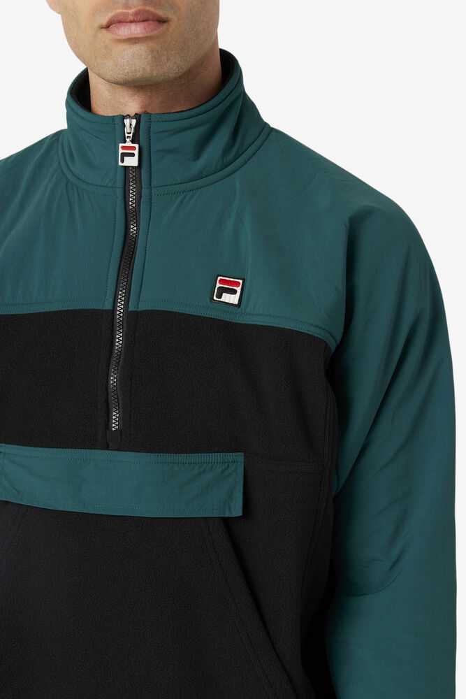 Black Men's FILA Erick Pullover | USA-476189