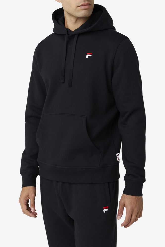 Black Men's FILA Godfrey Sweatshirt | USA-059126