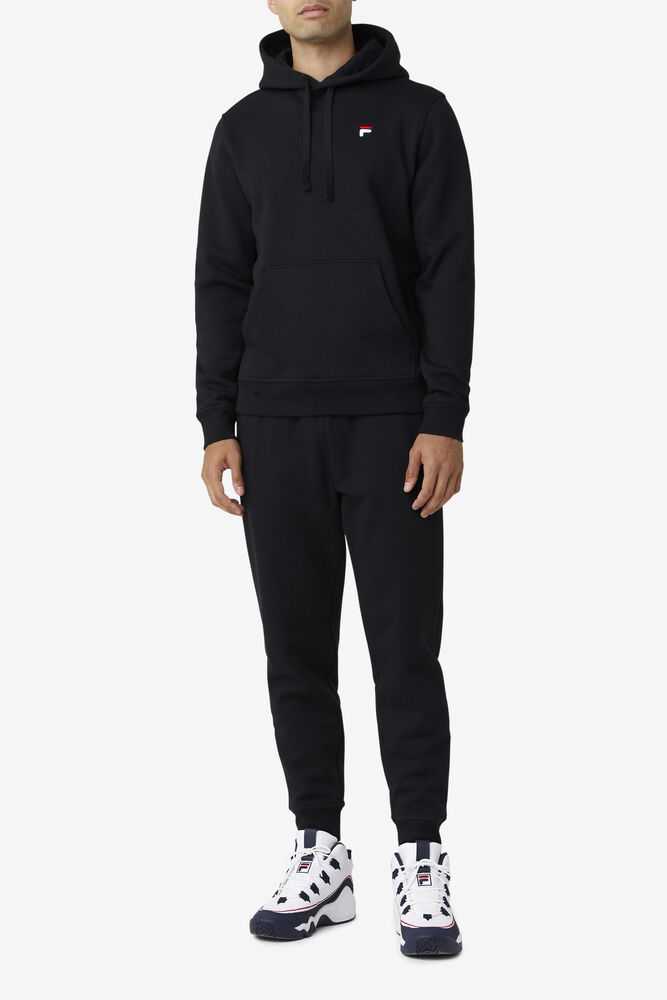 Black Men's FILA Godfrey Sweatshirt | USA-059126