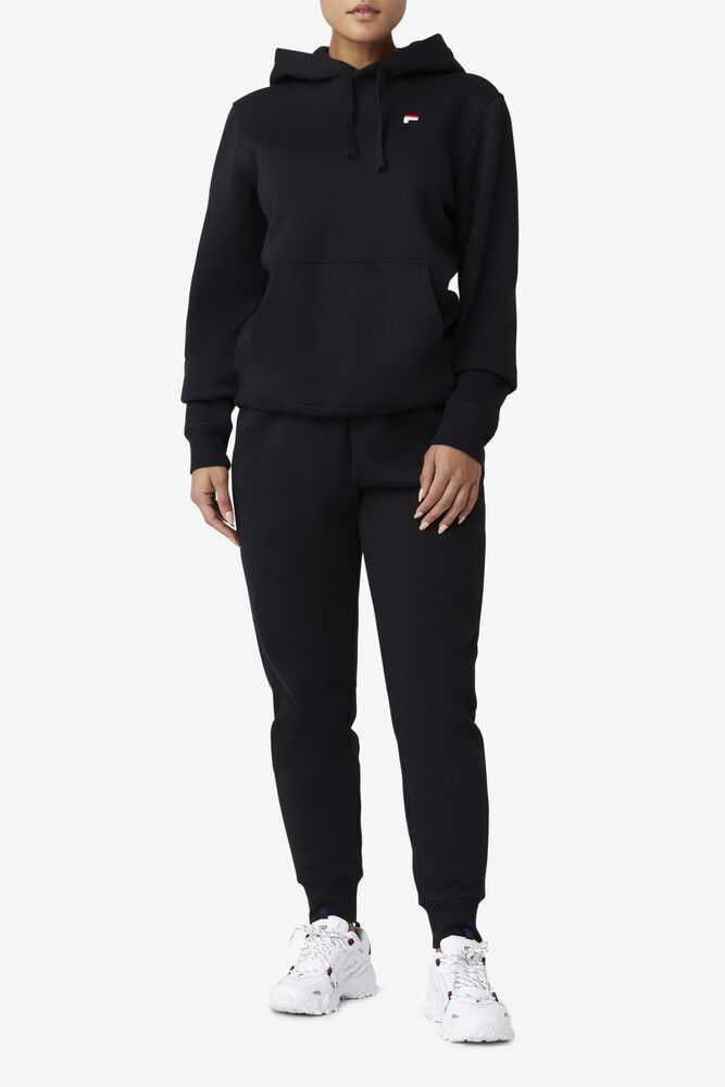 Black Men's FILA Godfrey Sweatshirt | USA-059126