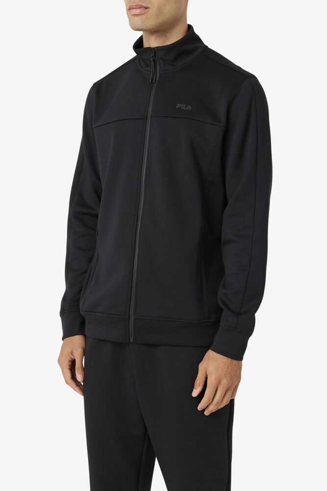 Black Men's FILA Golia Windbreakers | USA-730658