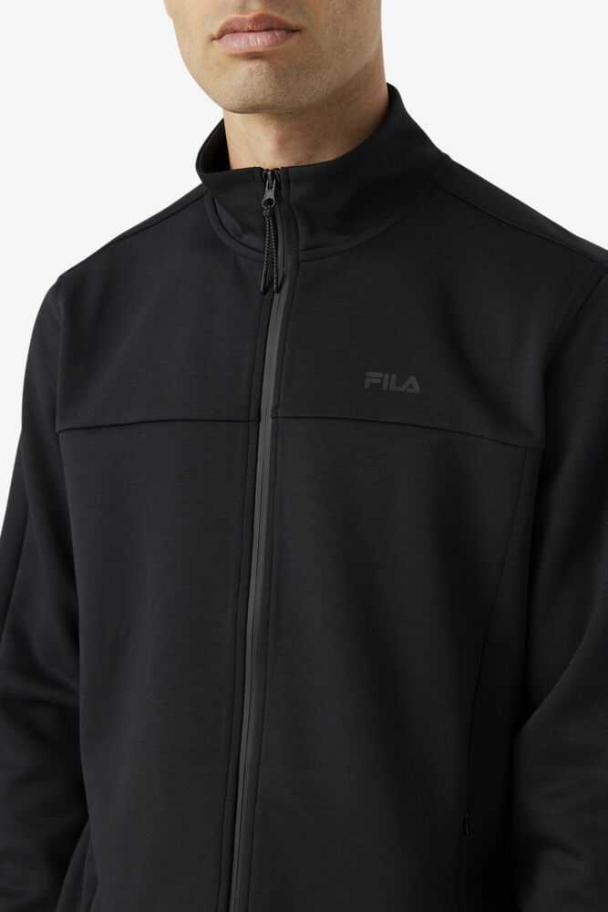 Black Men's FILA Golia Windbreakers | USA-730658