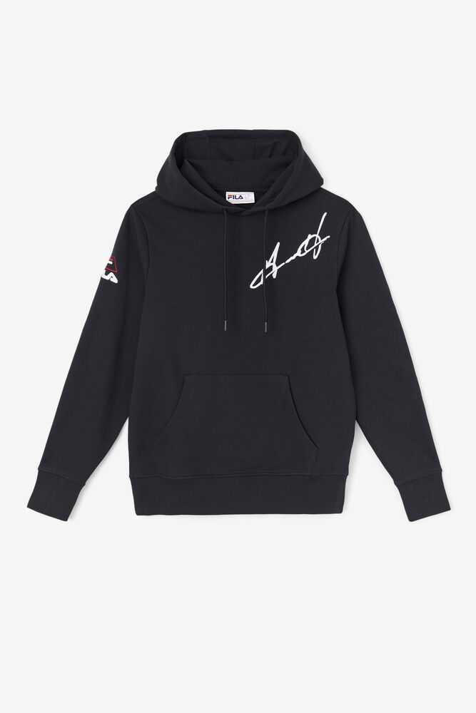 Black Men\'s FILA Grant Hill Lazarus Hoodie | USA-952840