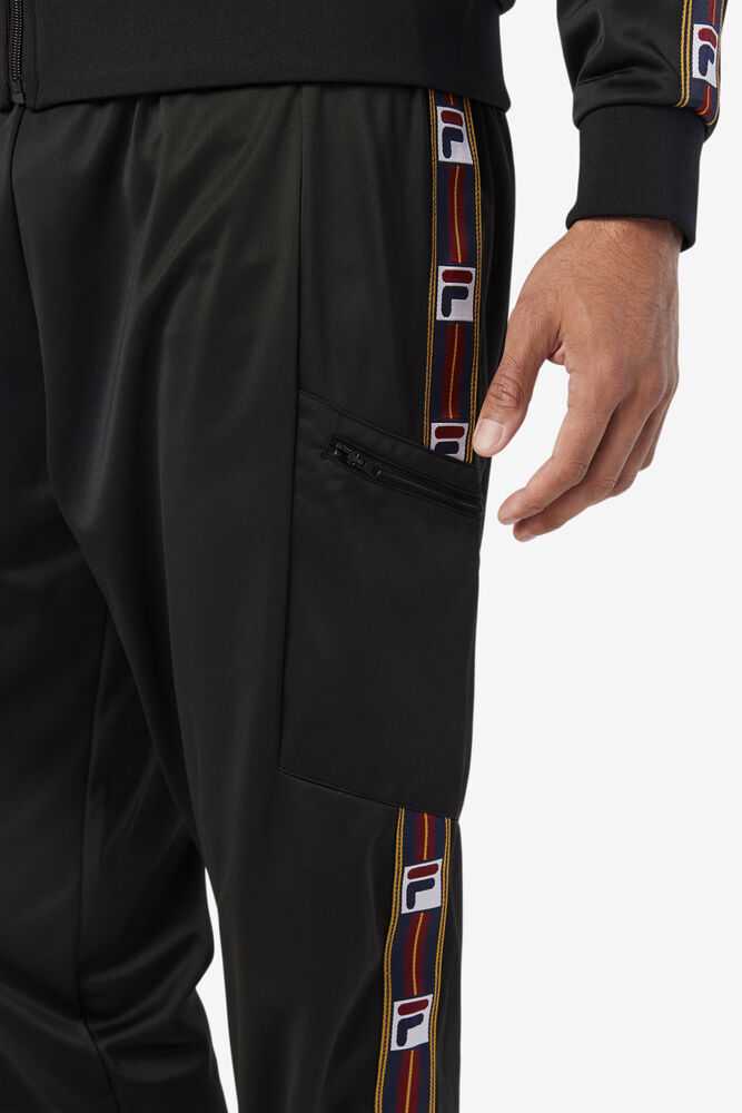 Black Men's FILA Jaxson Track Pants | USA-305864