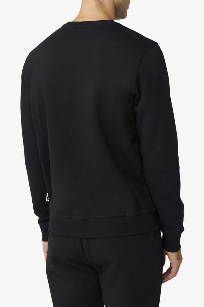 Black Men's FILA Kieve Sweatshirt | USA-478601