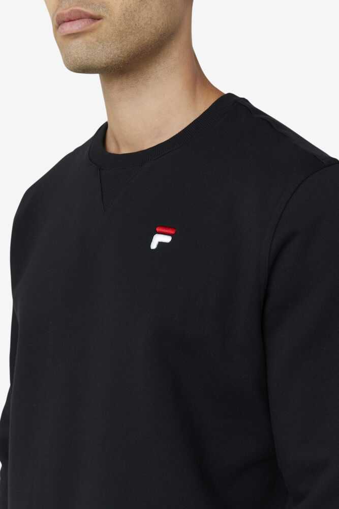 Black Men's FILA Kieve Sweatshirt | USA-478601