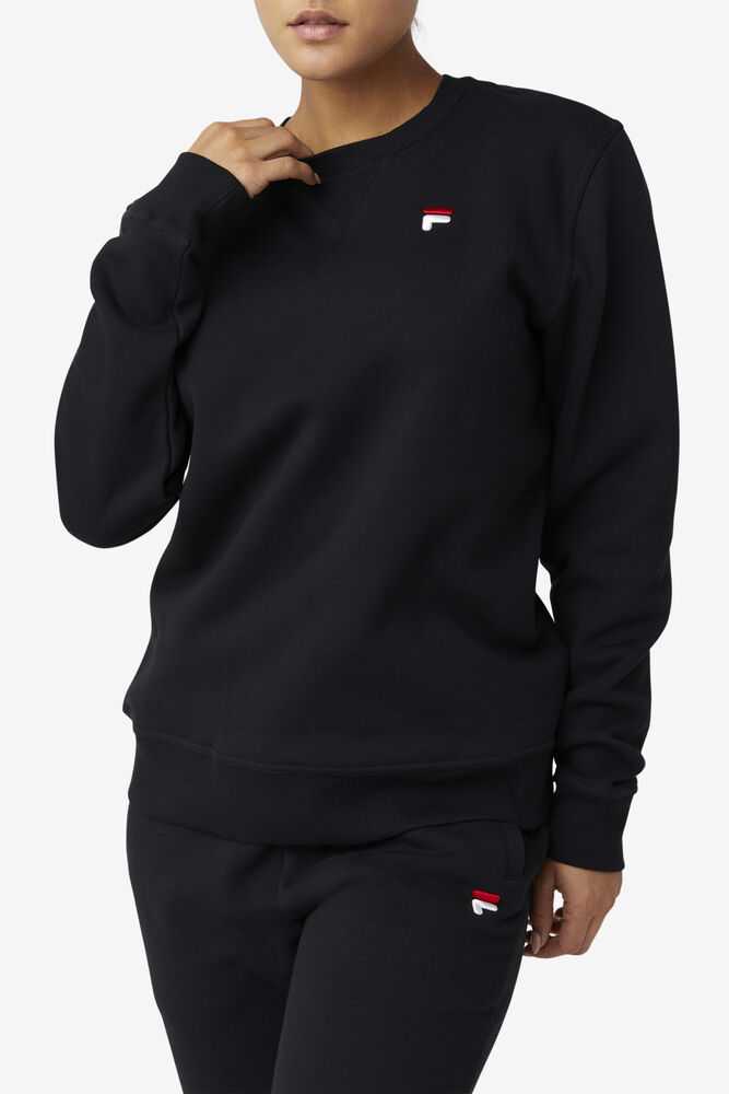 Black Men's FILA Kieve Sweatshirt | USA-478601