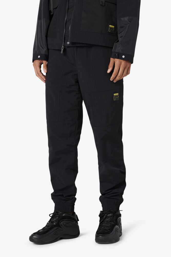 Black Men's FILA Sven Fleece Joggers | USA-518073