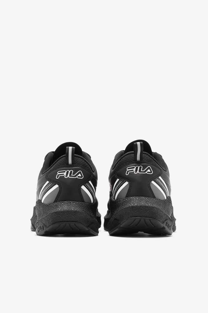 Black Metal Silver Black Men's FILA Tactik 3 Stimulus Running Shoes | USA-829405