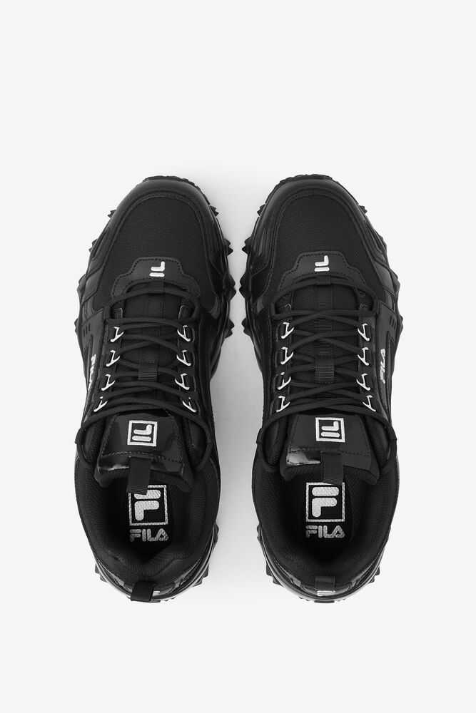 Black Metal Silver Men's FILA Oakmont Tr Trail Running Shoes | USA-059487