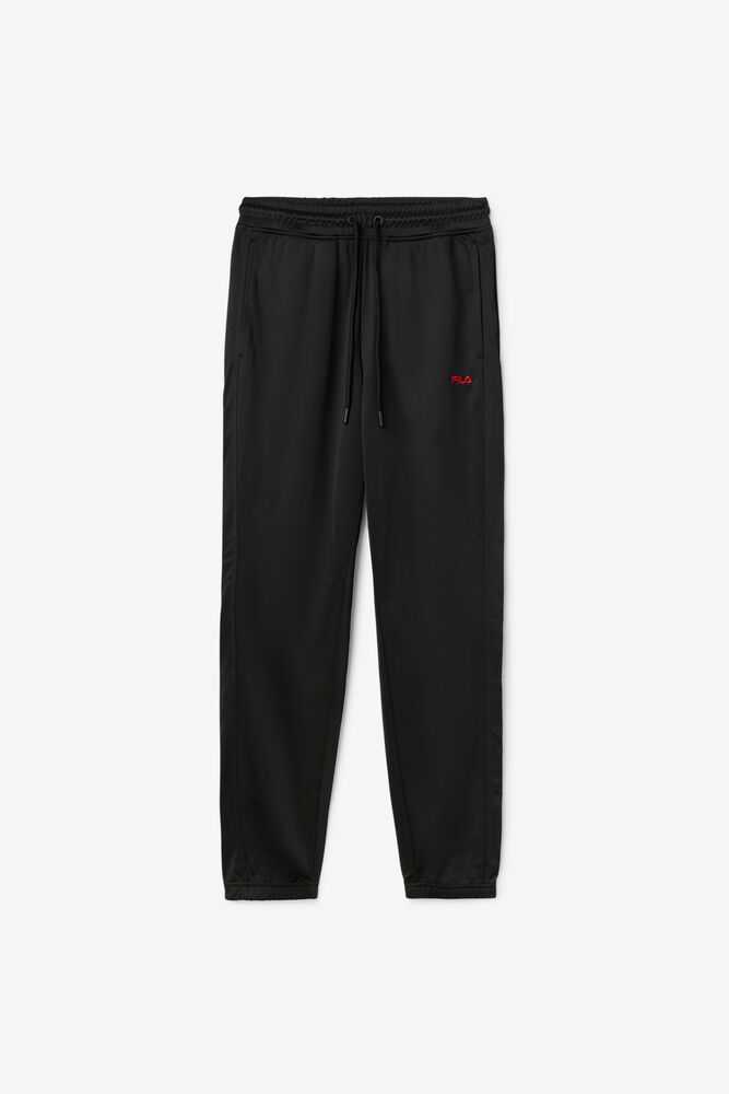 Black Red Men\'s FILA Albania Track Pants | USA-16194