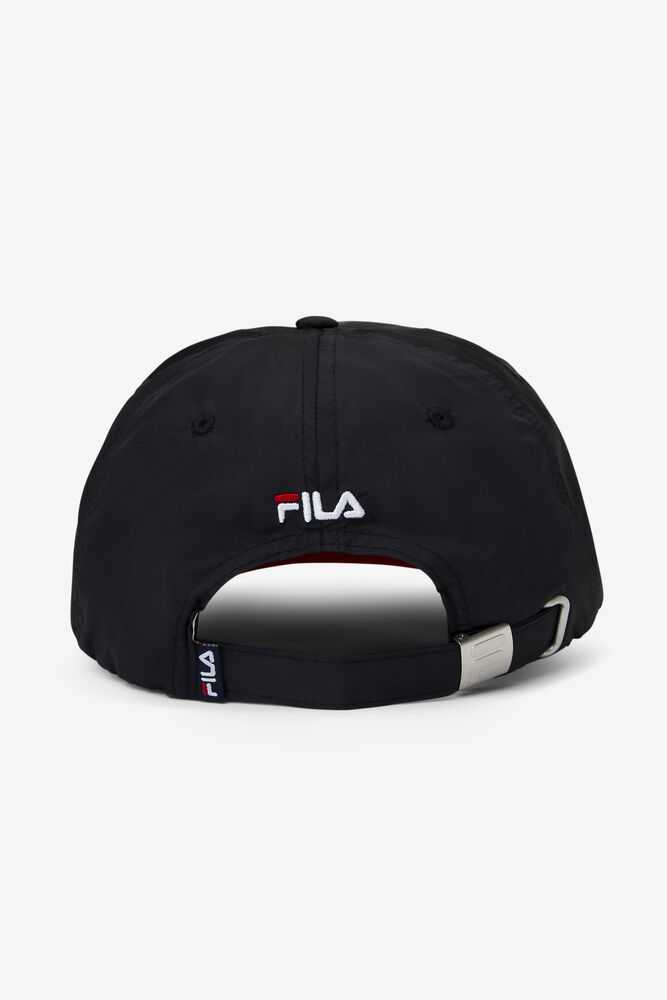 Black Red Men's FILA Pickleball Hats | USA-16073