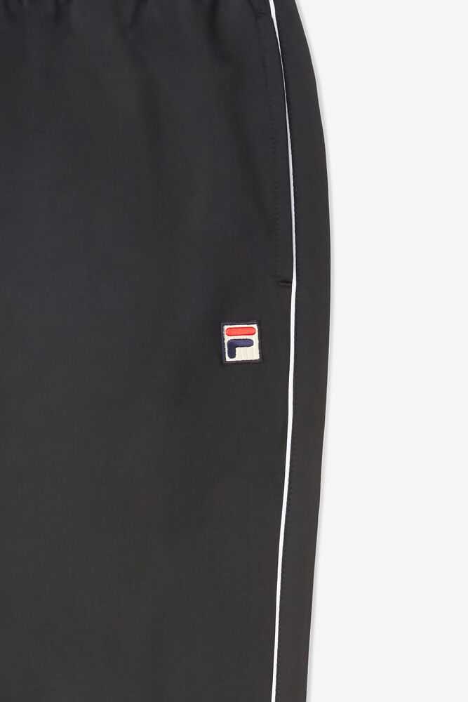 Black White Men's FILA Italia Track Pants | USA-16155